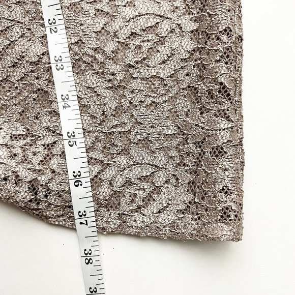 Alex Evenings Dress And Jacket Set Womens 24W Antique Nickel Lace 2-Piece Set - Picture 10 of 16